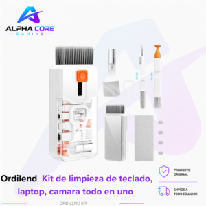 Ordilend Kit de limpieza de teclado, laptop, camara todo en uno