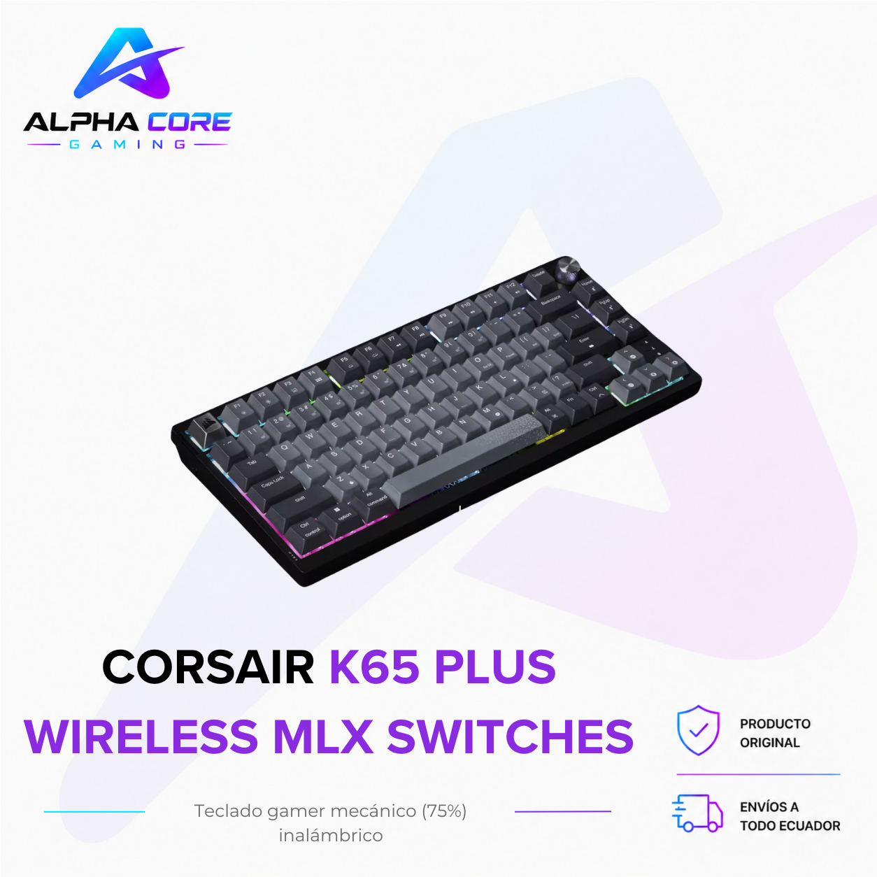 Corsair K65 Plus Wireless MLX Switches - Imagen 2