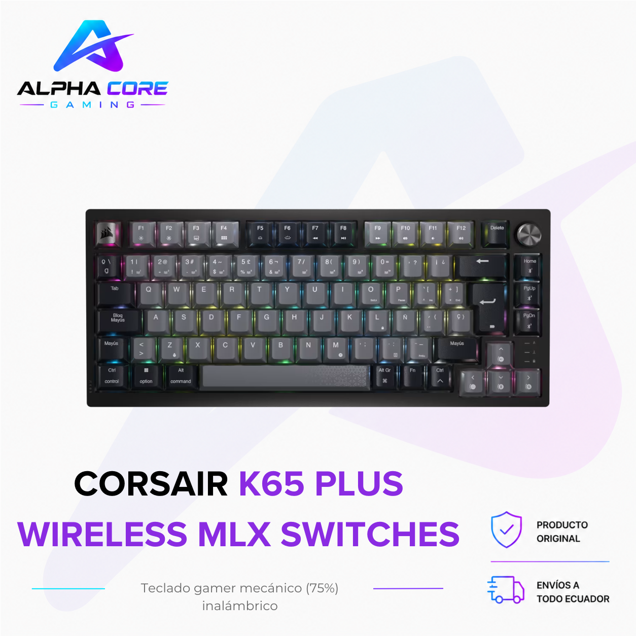 teclado Corsair K65 Plus Wireless