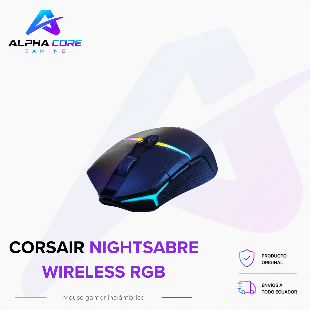 Corsair NIGHTSABRE WIRELESS RGB - Imagen 3