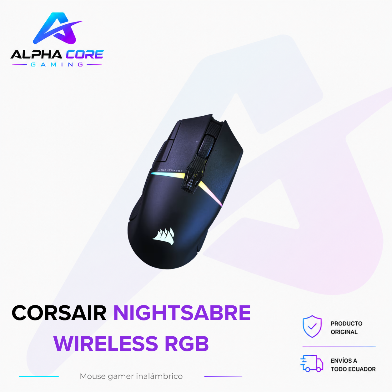 Corsair NIGHTSABRE WIRELESS RGB - Imagen 4