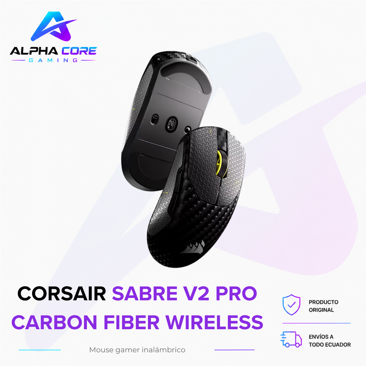 Corsair SABRE v2 PRO CARBON FIBER WIRELESS - Imagen 2