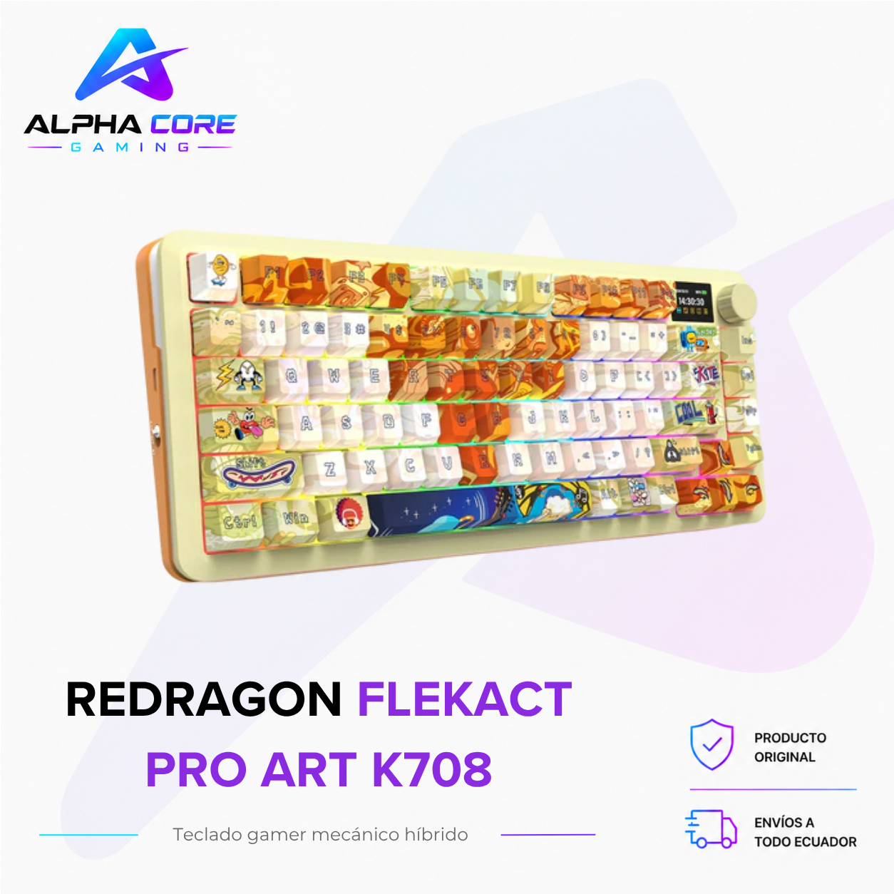 Redragon FLEKACT PRO ART K708 - Imagen 4