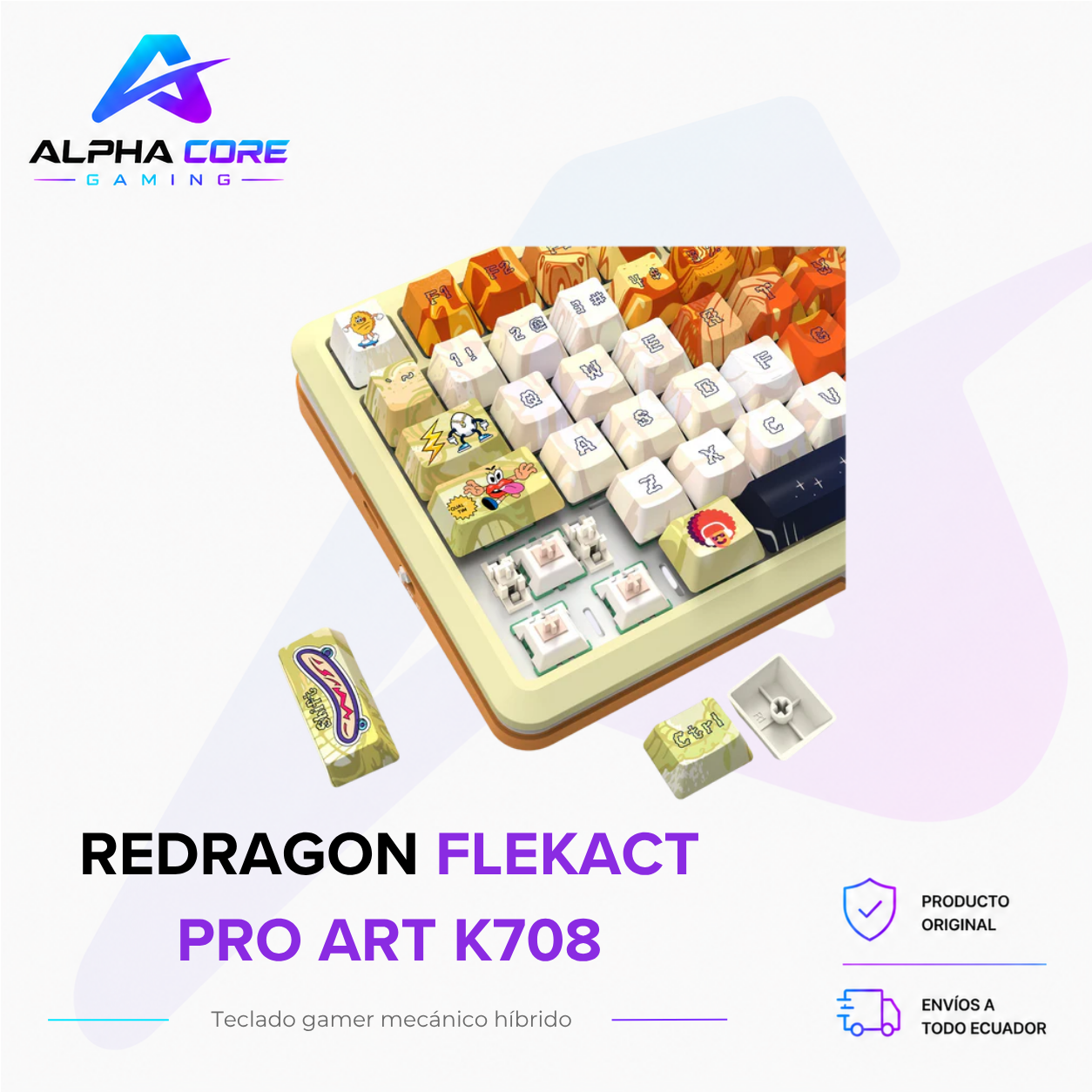 Redragon FLEKACT PRO ART K708 - Imagen 8