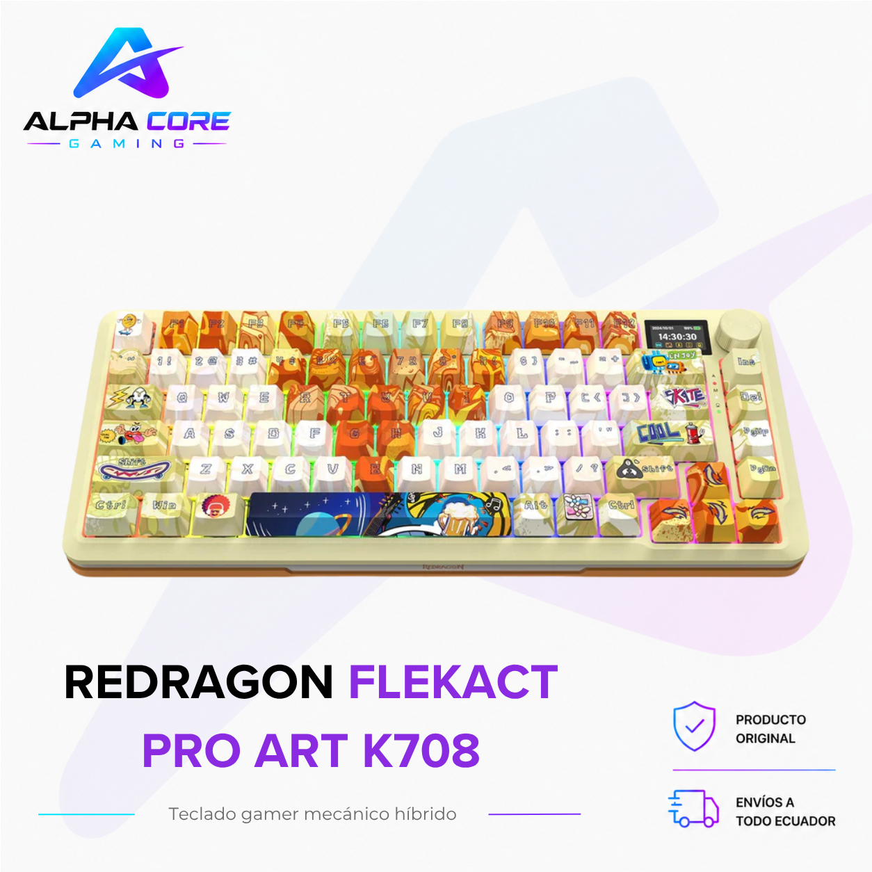 Redragon FLEKACT PRO ART K708 - Imagen 2
