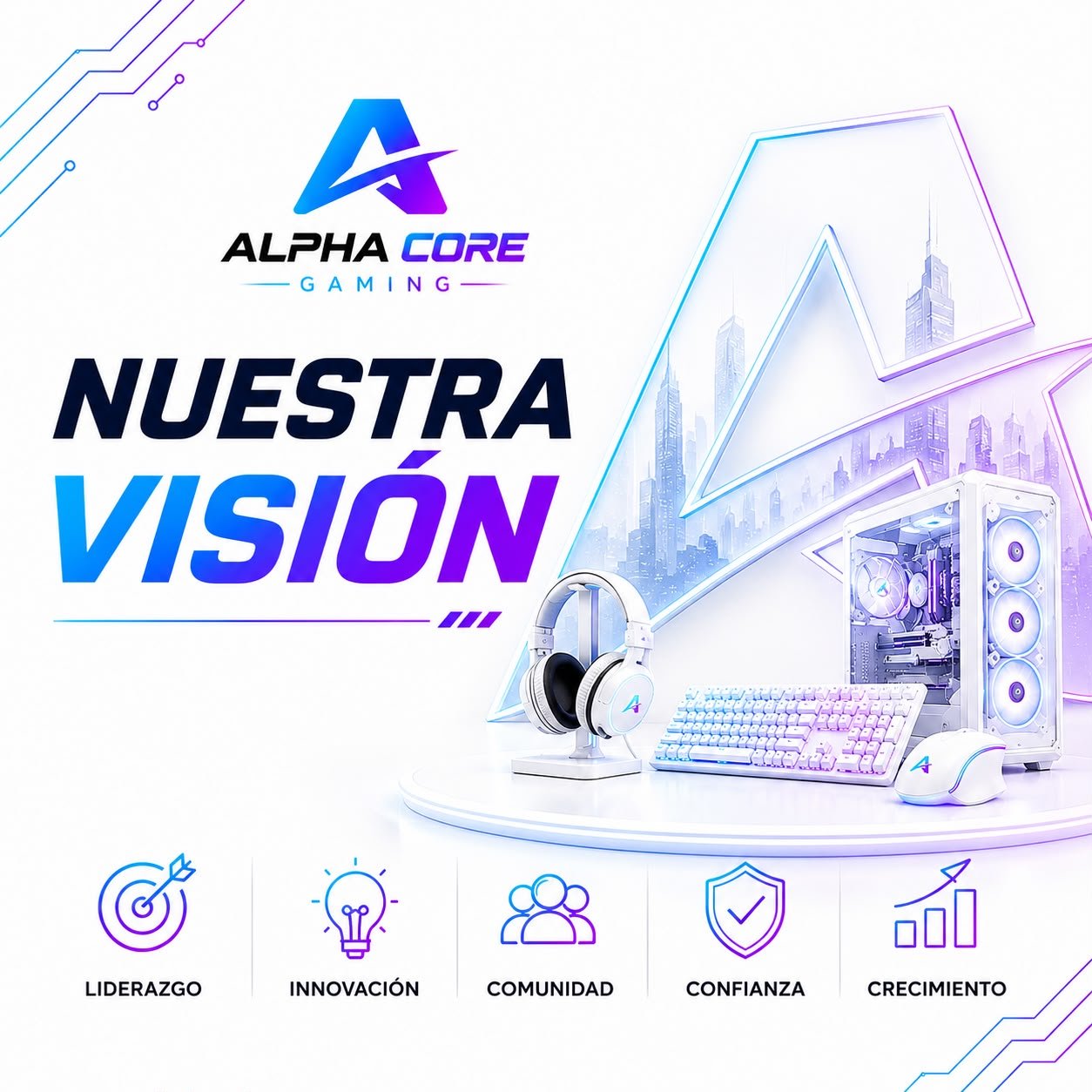 Nuestra visión y valores de Alpha Core Gaming