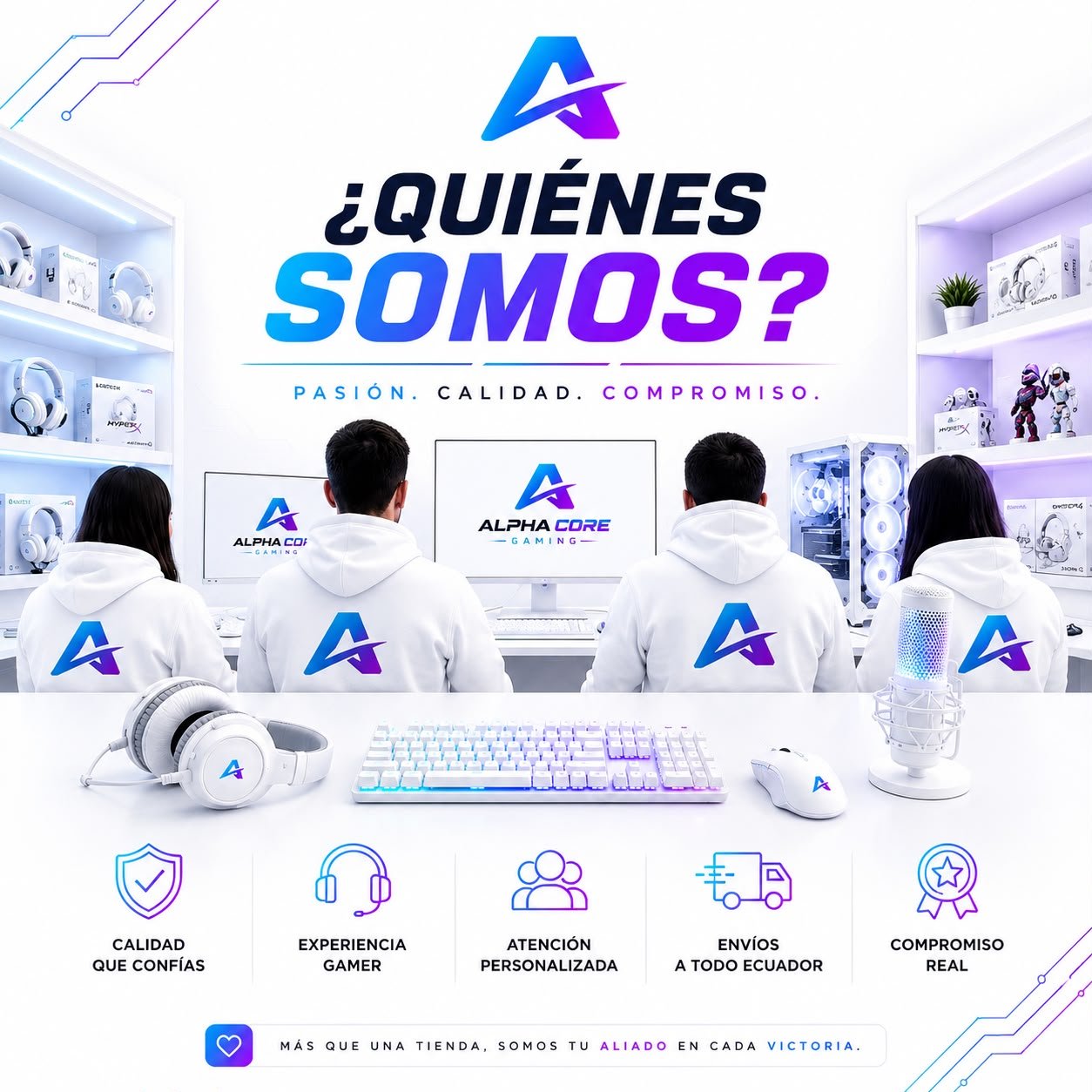 Quiénes somos - pasión, calidad y compromiso de Alpha Core Gaming